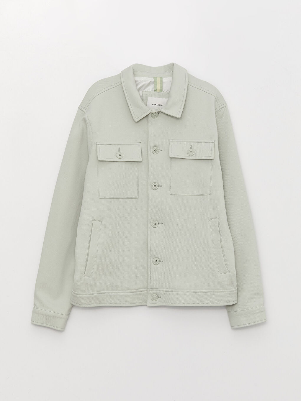 Turkuaz Slim Fit Gömlek Yaka Erkek Mont-5