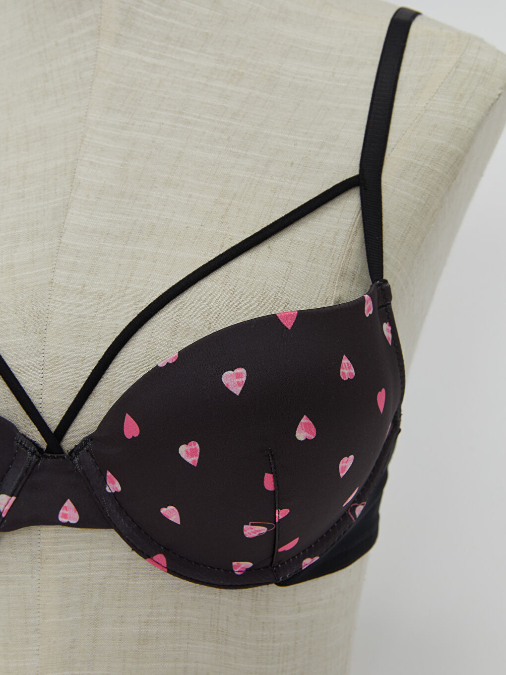 حمالة صدر تي شيرت فاخرة مبطنة منقوشة بسلك-2