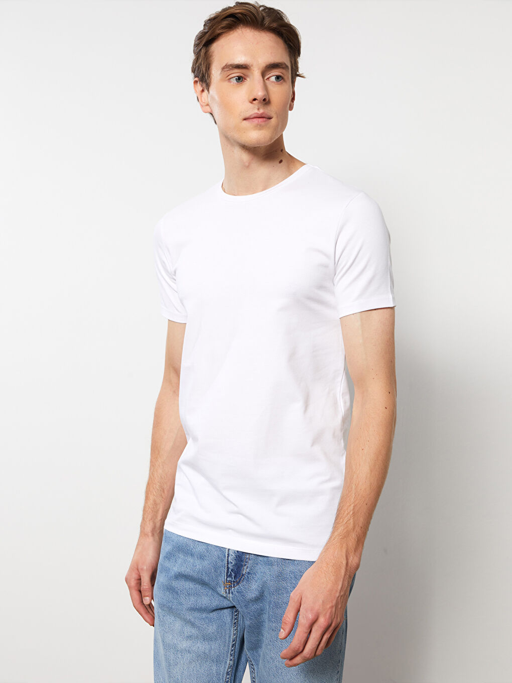 Crew Neck Jersey Men's T-Shirt -S30223Z8-Q6K