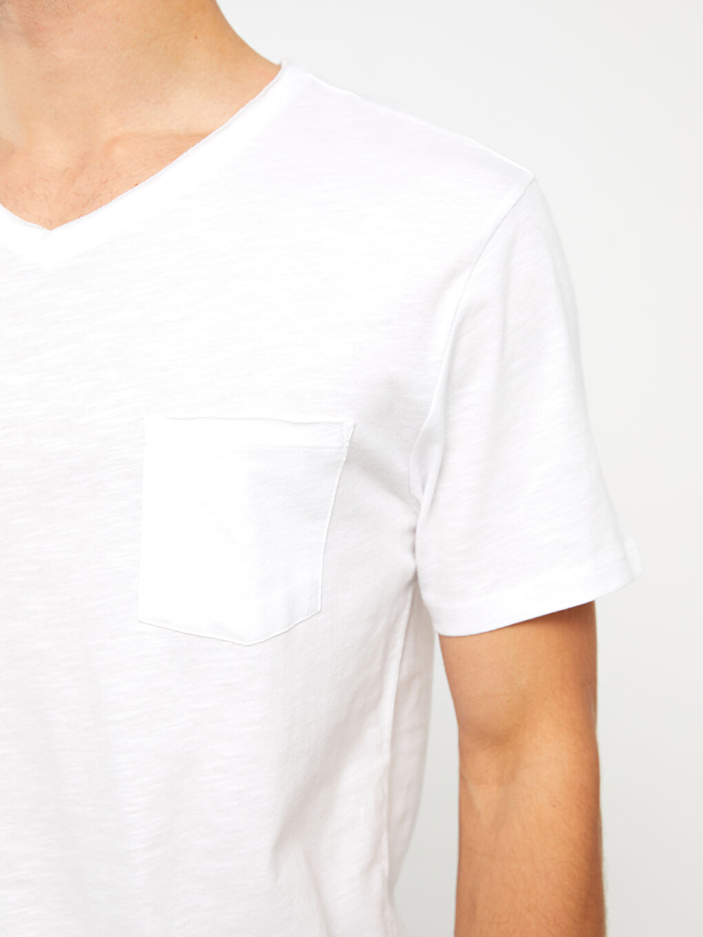 V-Neck Short Sleeve Jersey Men's T-Shirt-8