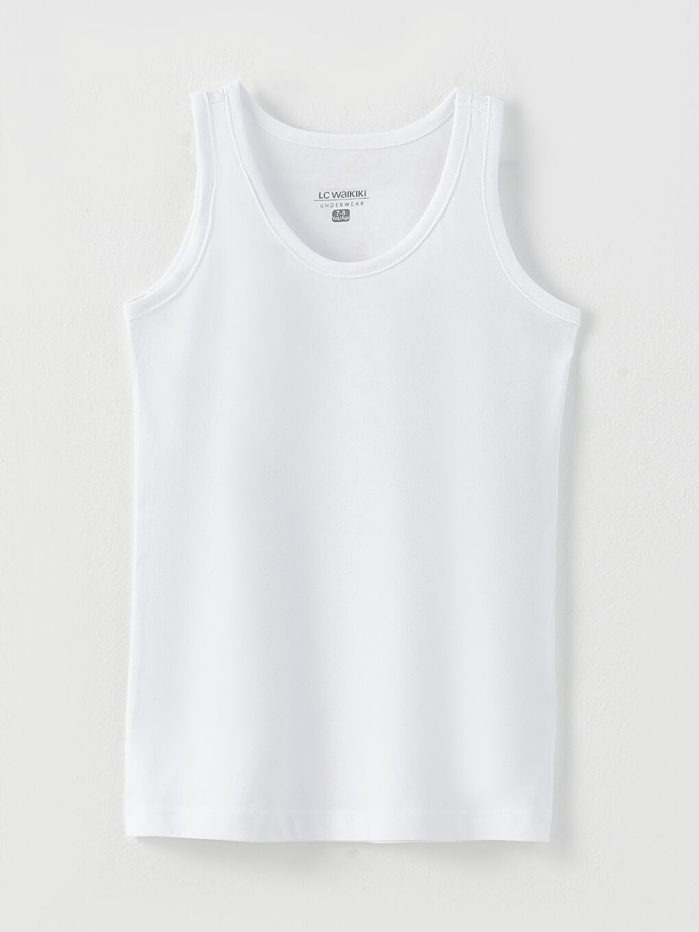 ياقة دائرية أساسي قميص داخلي بدون أكمام أولاد - مجموعة من 2-1