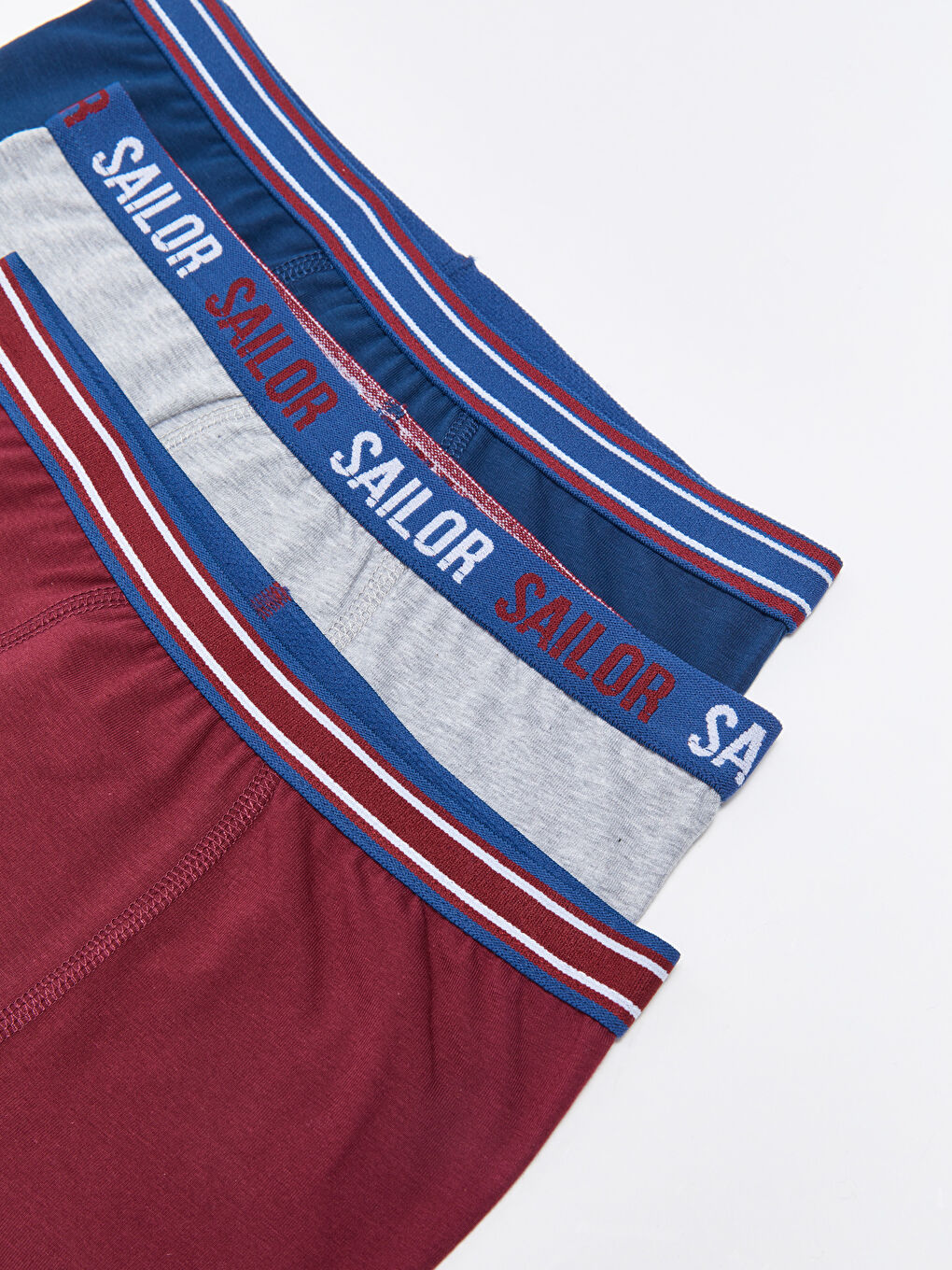 Bordo Baskılı Pamuklu Erkek Çocuk Boxer 3'lü-2