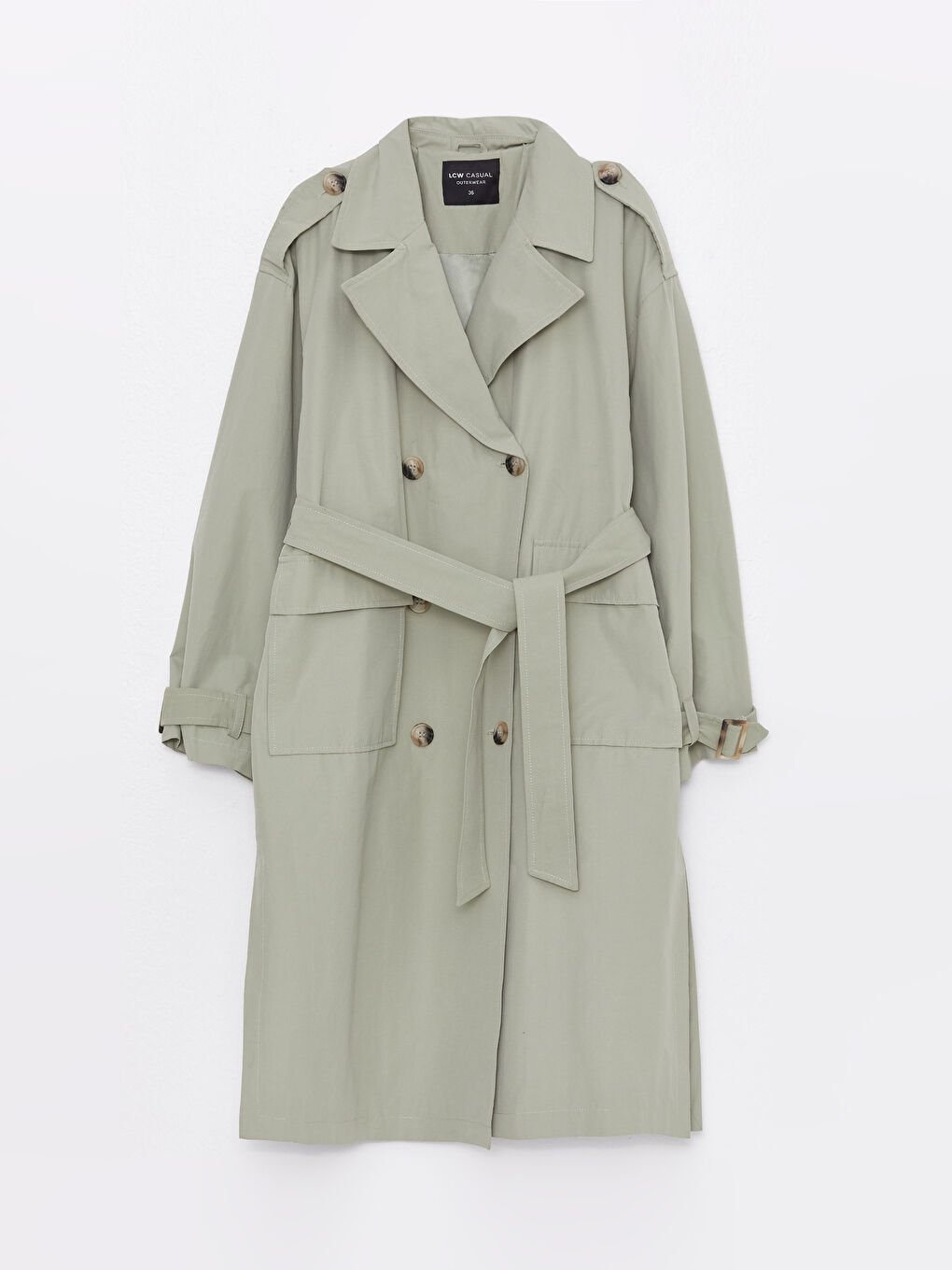 Jacket Collar Straight Long Sleeve Oversize Women's Trench Coat -S30239Z8-S3B