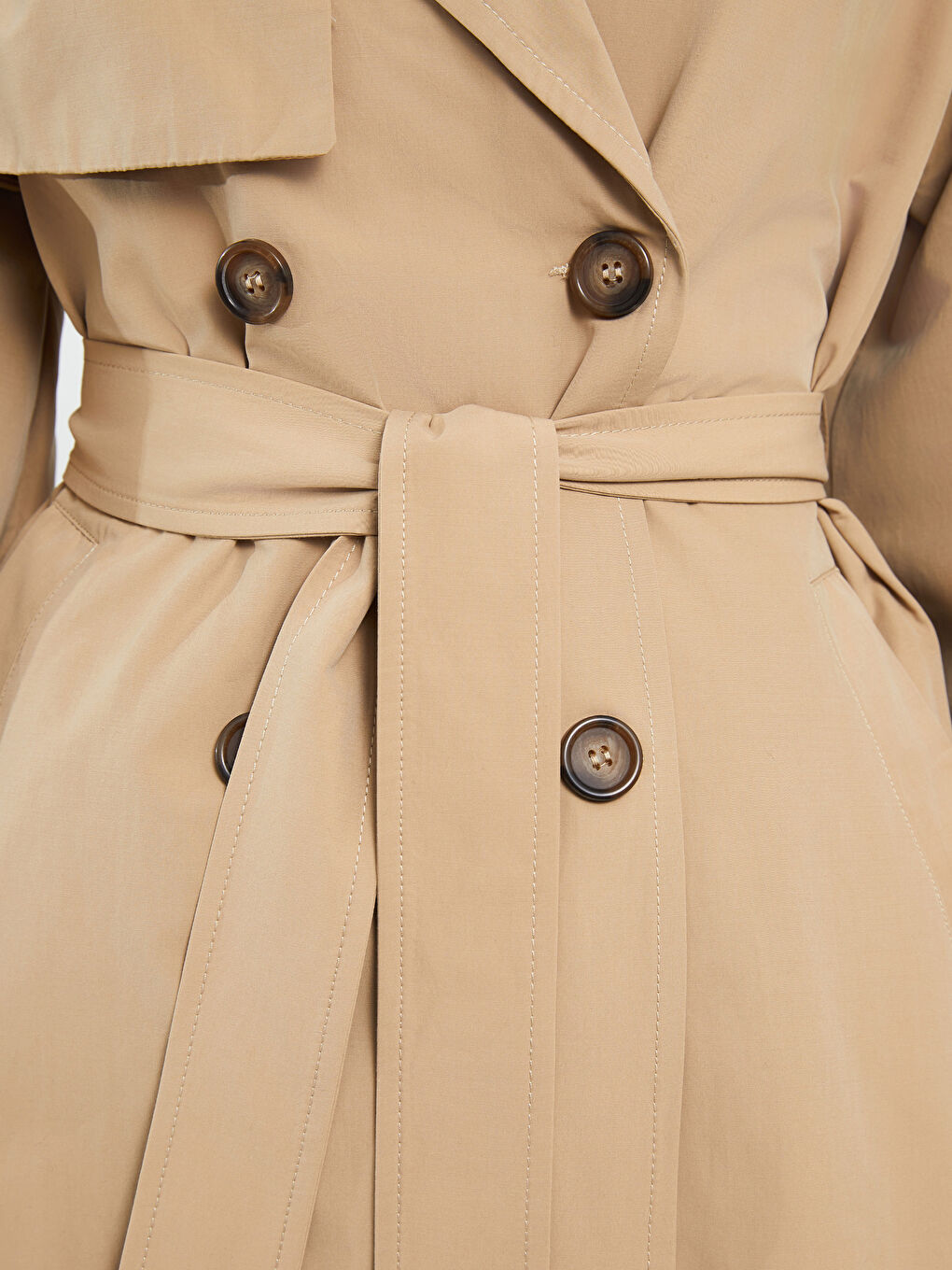 Jacket Collar Regular Long Sleeve Women's Trench Coat -S30240Z8-SKQ