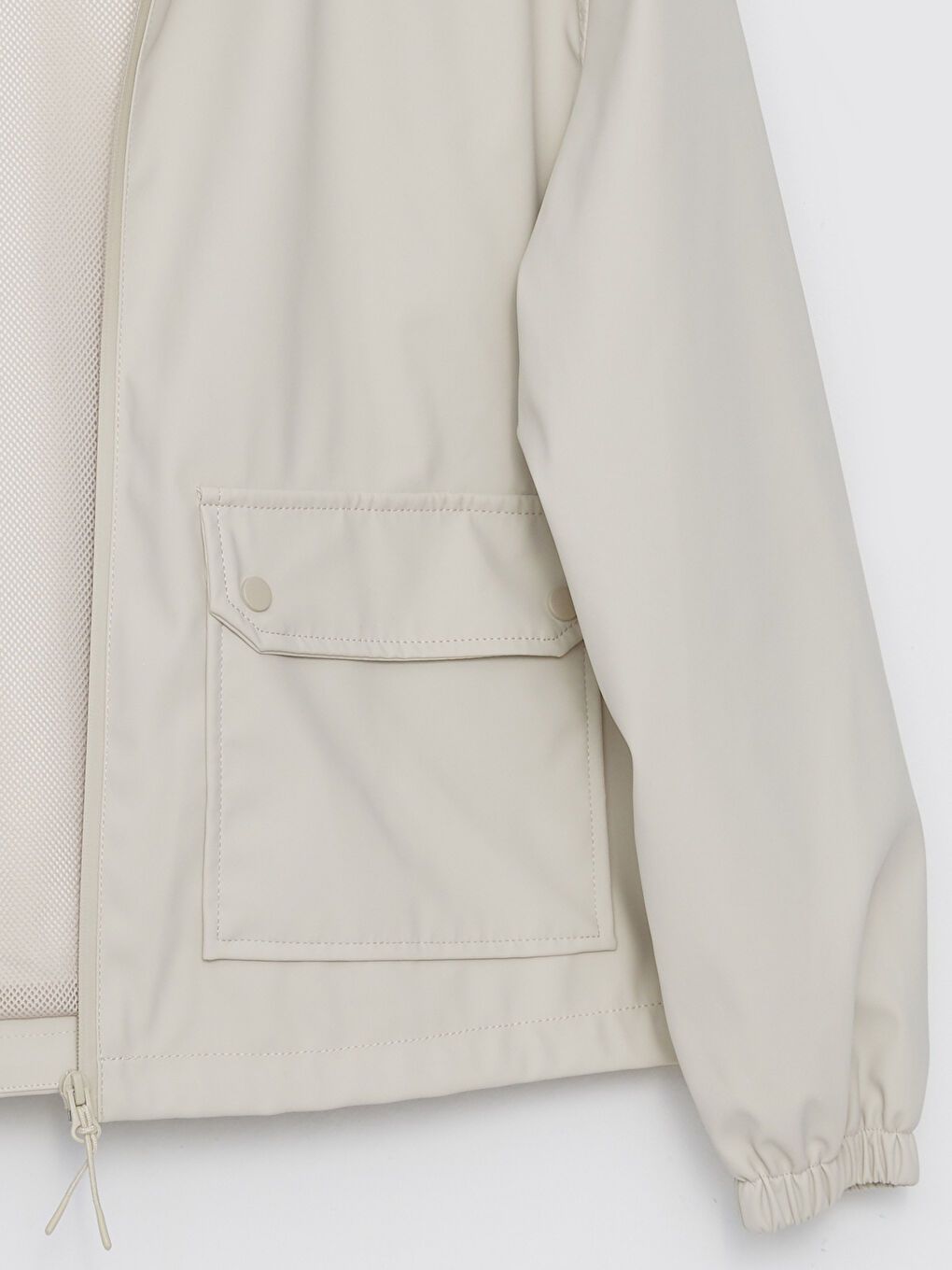 Women's Hooded Plain Raincoat-7