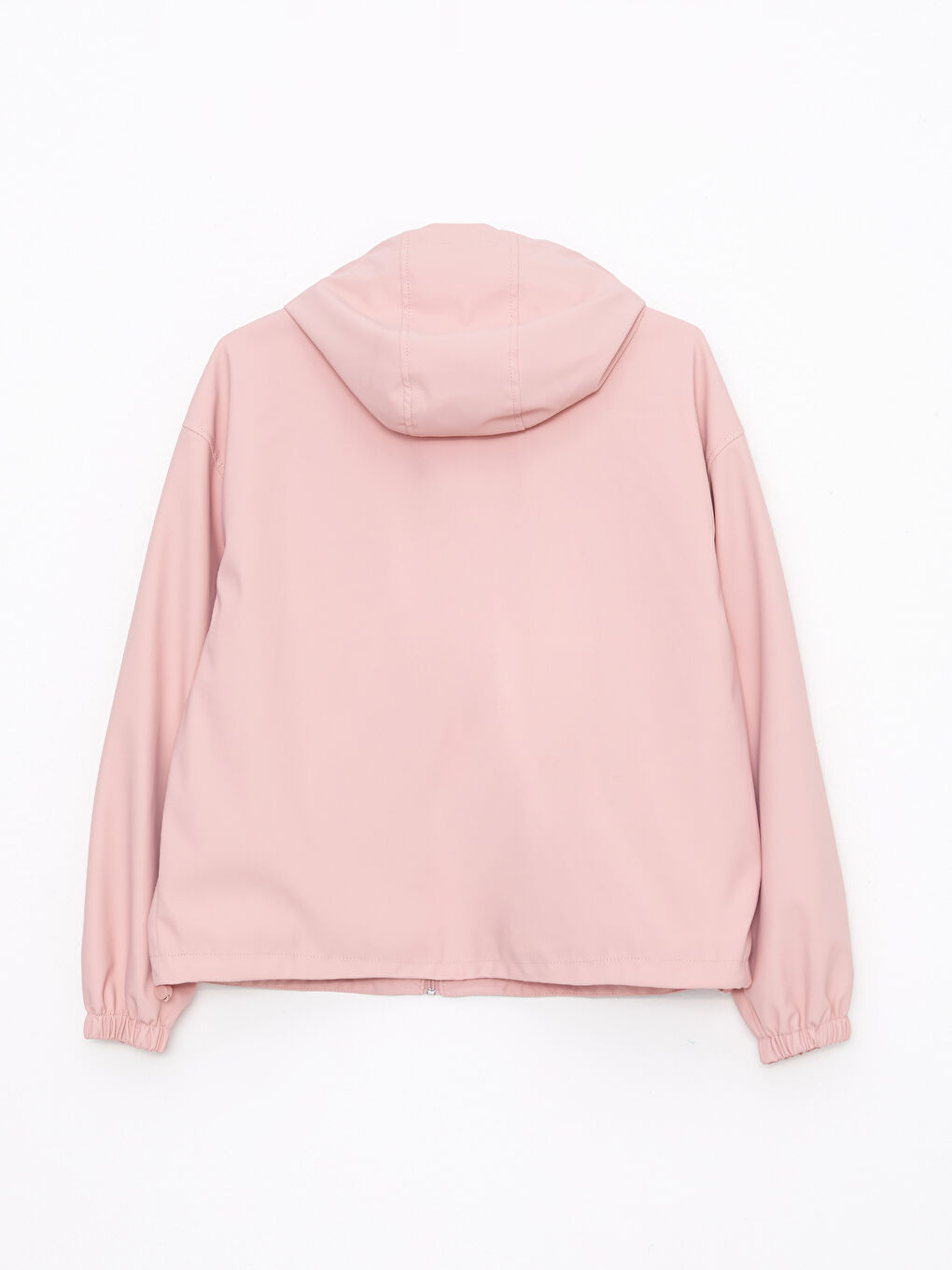 Women's Hooded Plain Raincoat-6