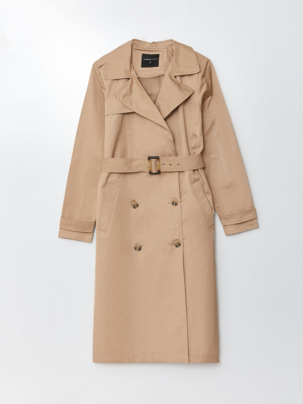 LC Waikiki Jacket Collar Regular Long Sleeve Women's Trench Coat -S30301Z8-JYL