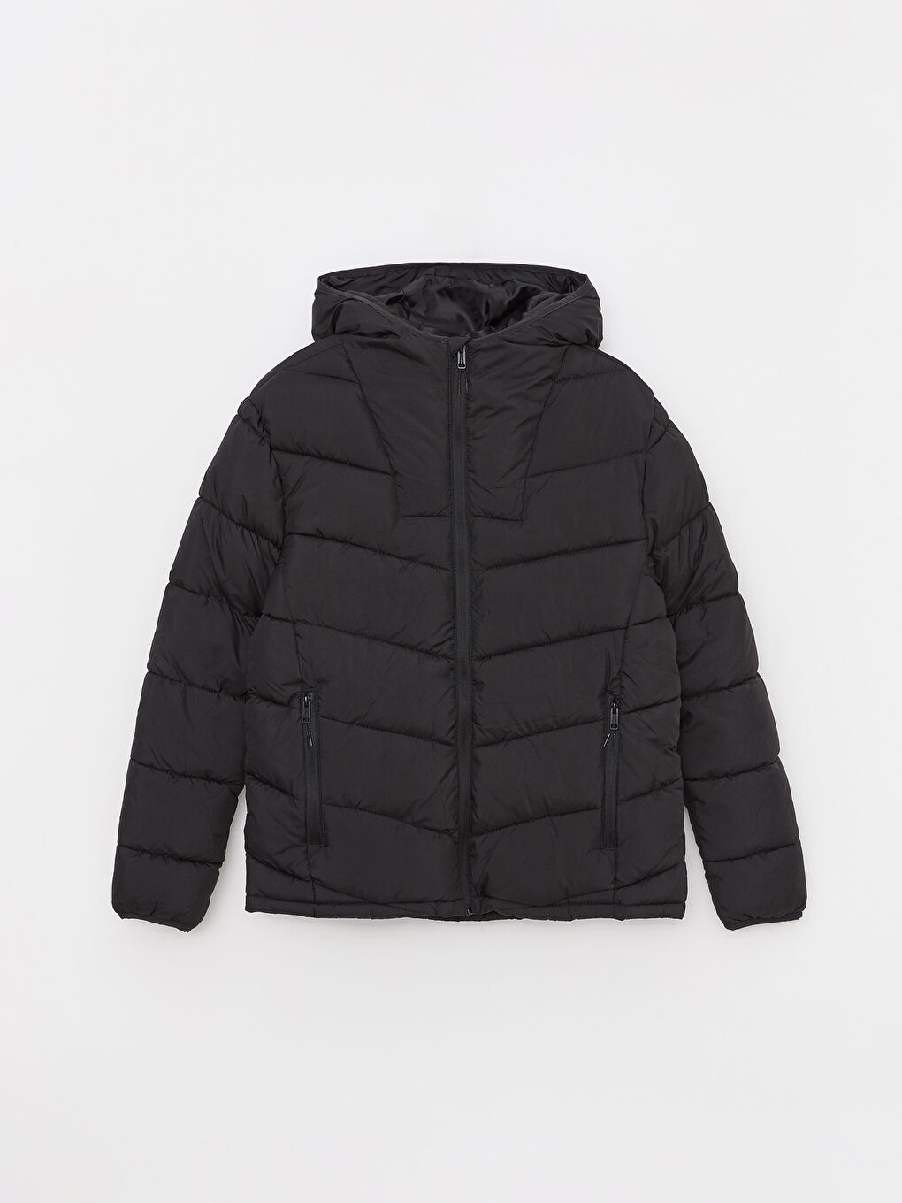 Slim Fit Hooded Men's Puffer Coat -S30312Z8-CVL