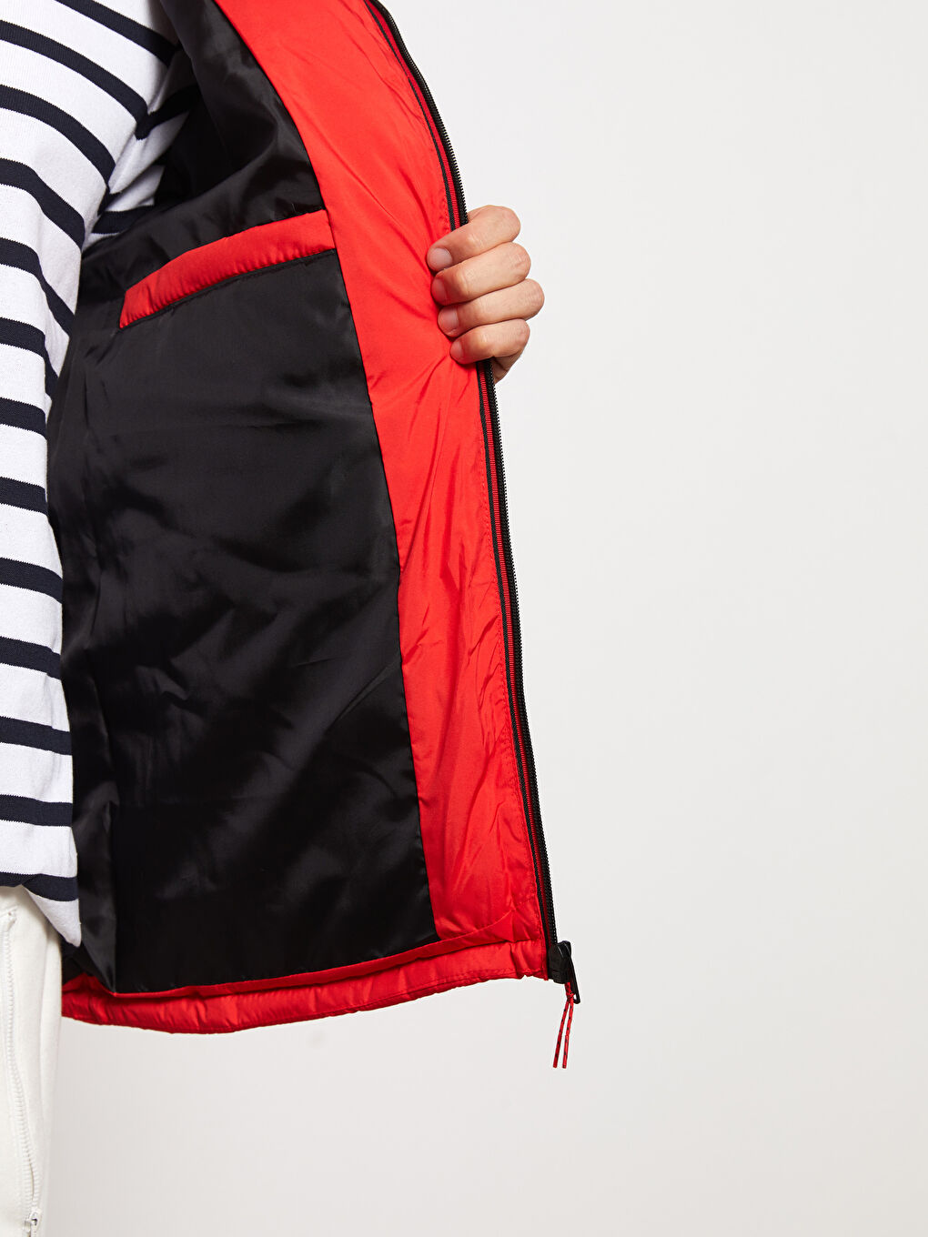 Slim Fit Hooded Men's Puffer Coat -S30312Z8-J4N