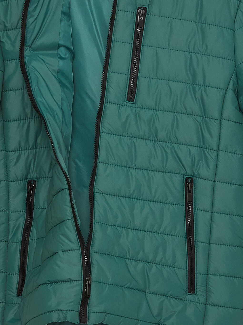 Slim Fit Funnel Neck Men's Puffer Coat-8