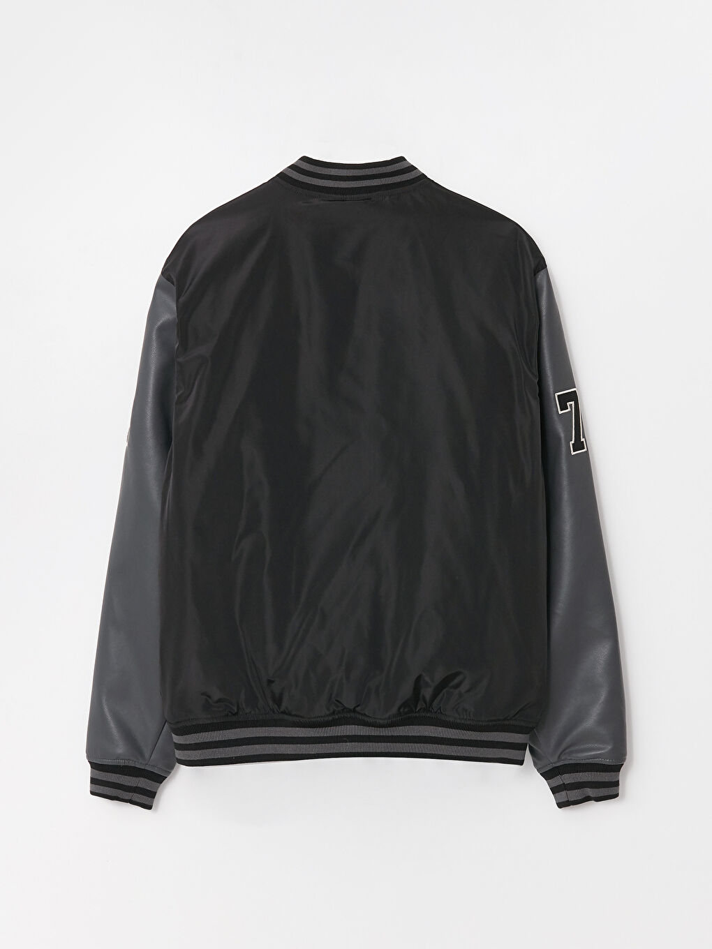 Куртка-бомбер для чоловіків зі стандартним кроєм і коміром коледж-6