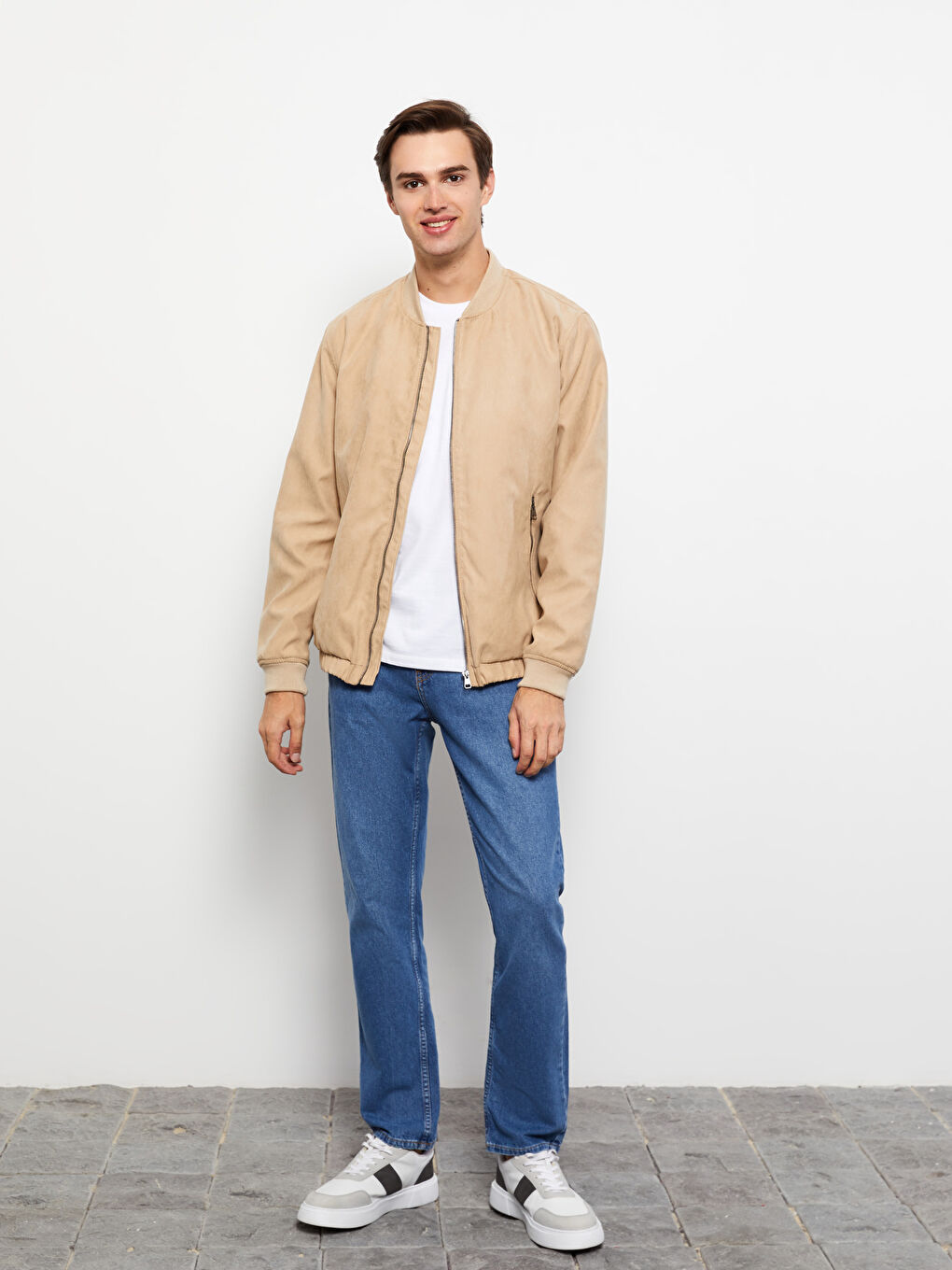 LCW Casual Standard Fit College Collar Bomber Men's Coat -S30323Z8-JJL