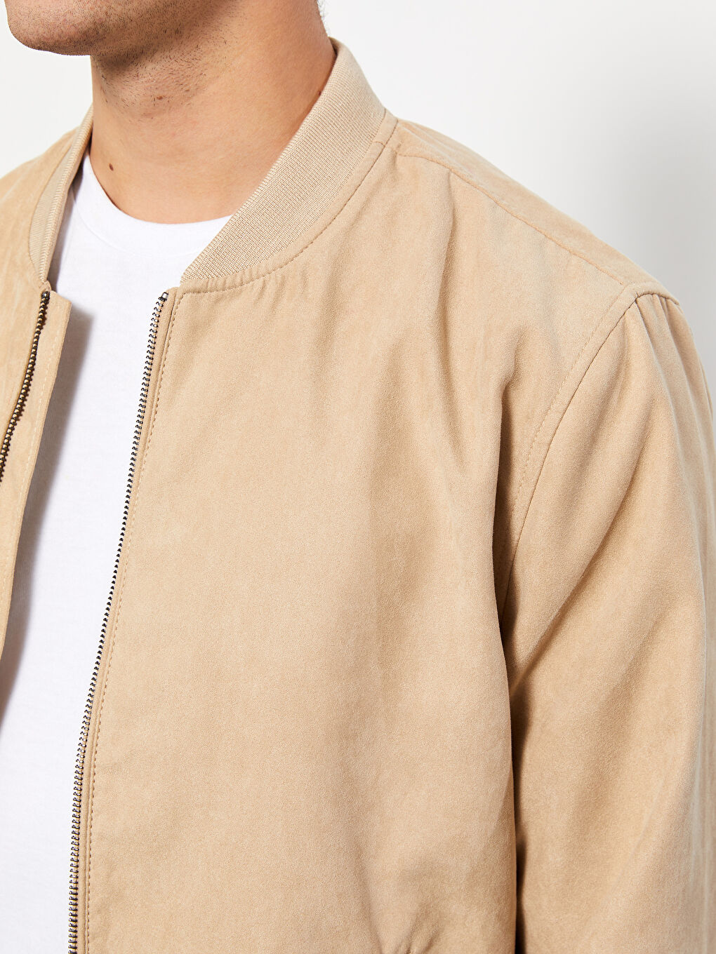 LCW Casual Standard Fit College Collar Bomber Men's Coat -S30323Z8-JJL