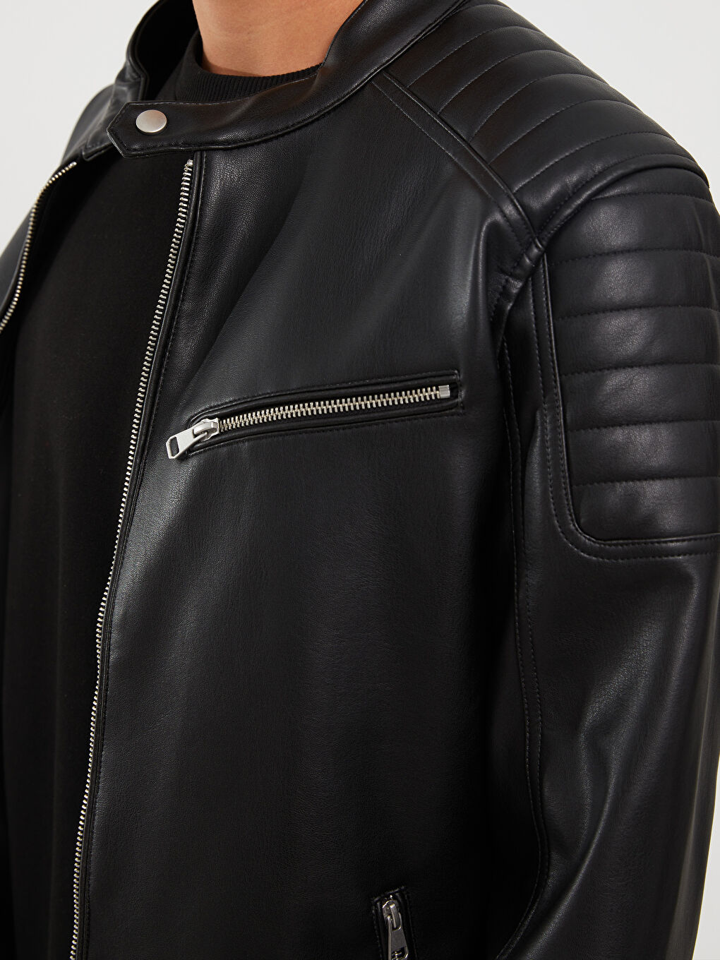 Siyah Aktif Spor Yazı Baskılı Tişört-3