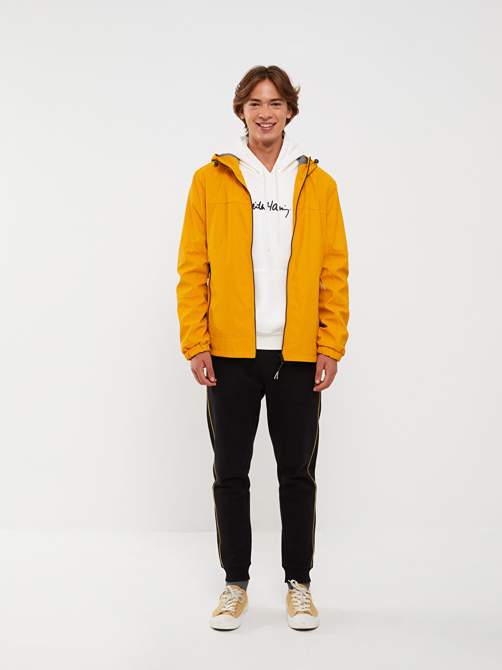 LCW Casual Regulär Geschnittener Regenmantel Für Herren Mit Kapuze -S30332Z8-J5J