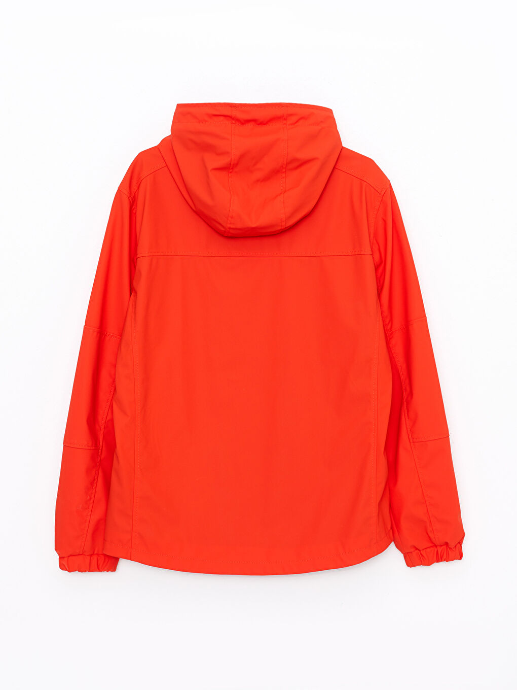 Turuncu Standart Kalıp Kapüşonlu Erkek Yağmurluk-7