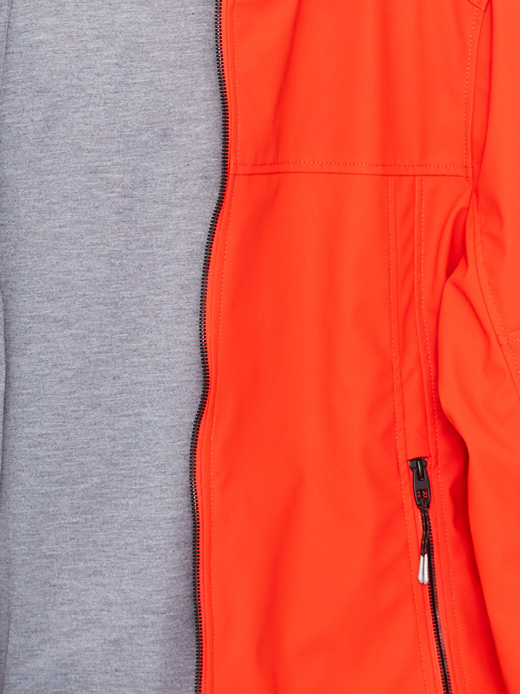 Turuncu Standart Kalıp Kapüşonlu Erkek Yağmurluk-7