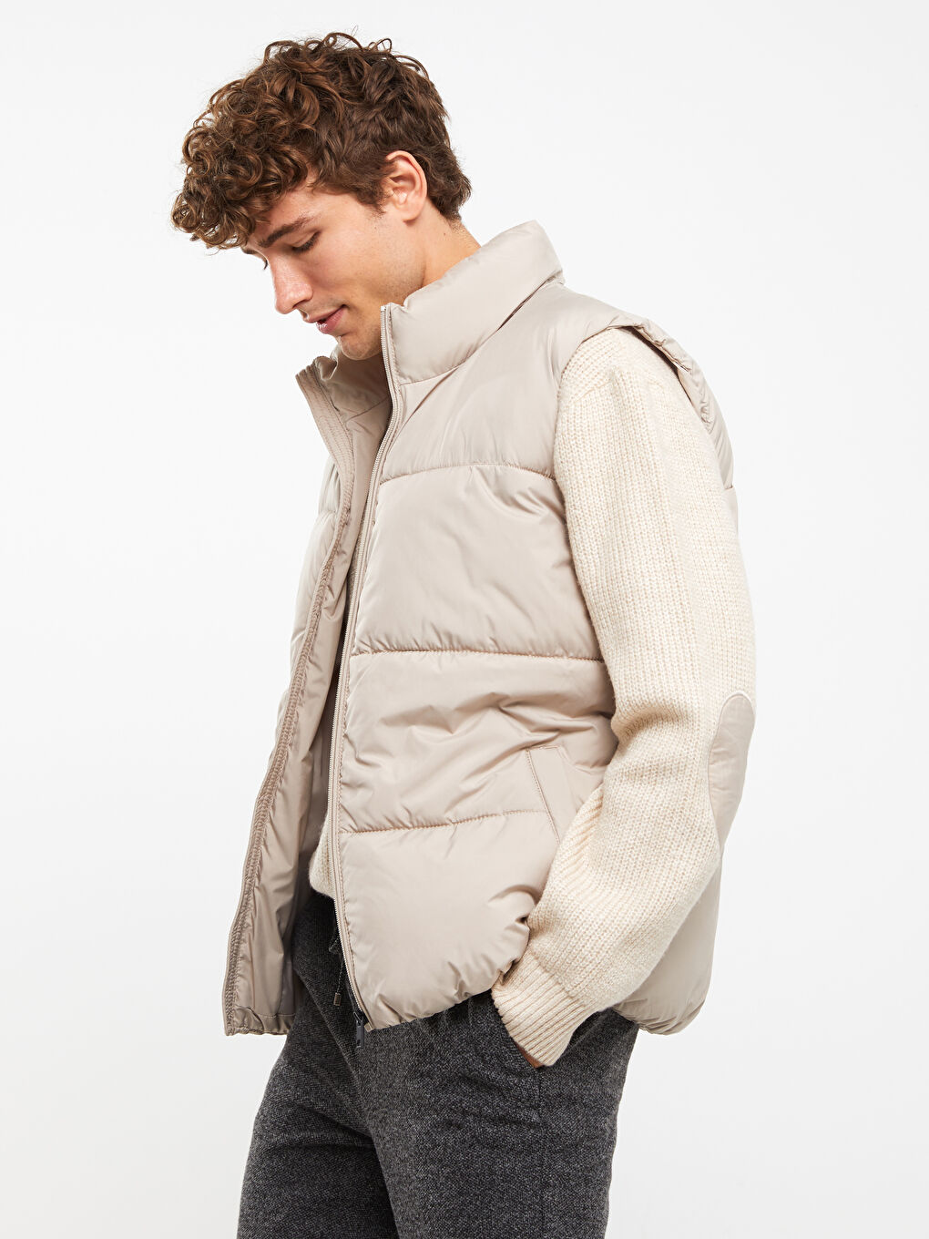 LCW Casual Regulär Geschnittene Herren Steppweste Mit Trichterkragen -S30334Z8-FWZ