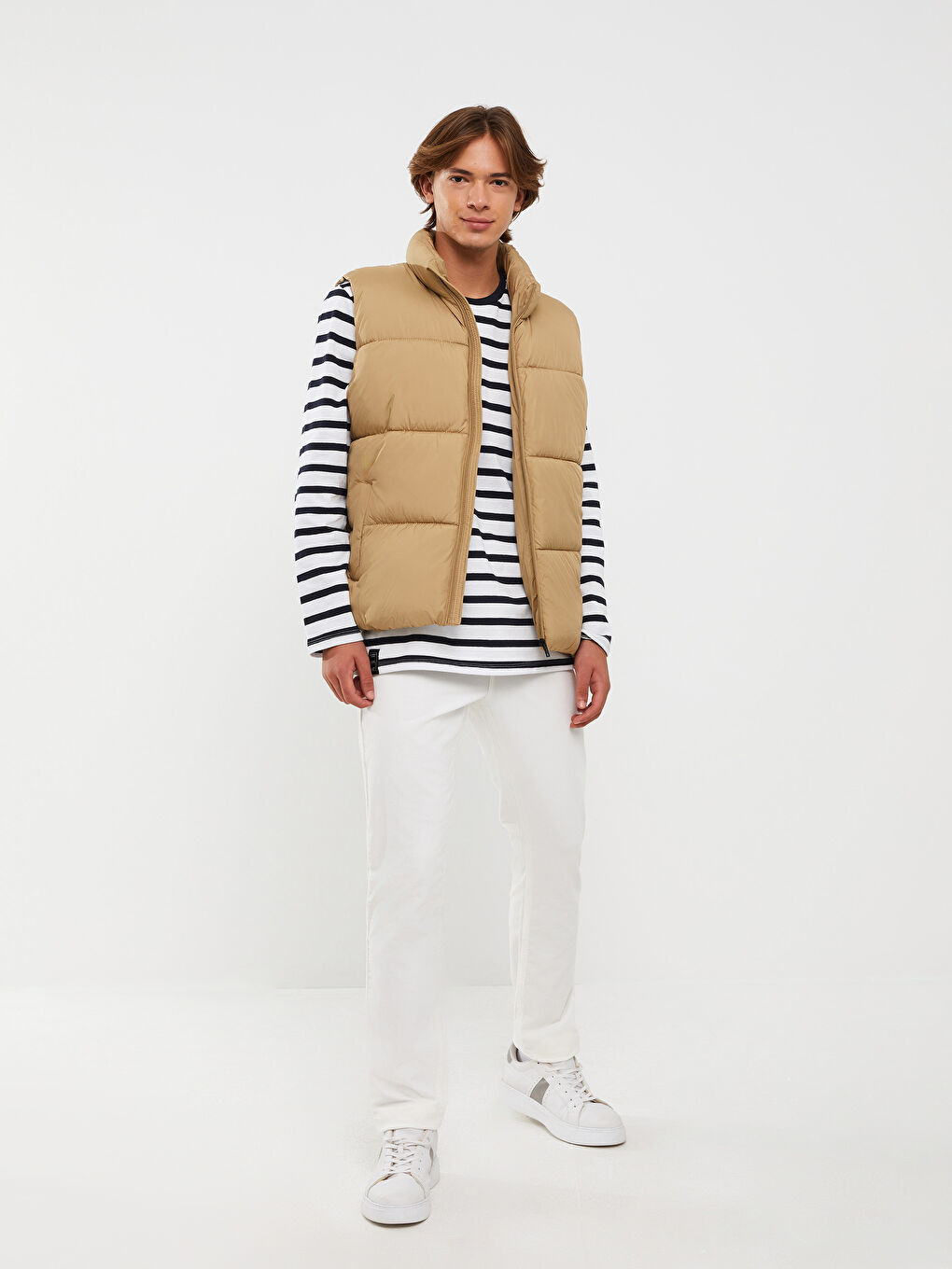 LCW Casual Standard Fit Funnel Neck Men's Puffer Gilet -S30334Z8-K5W