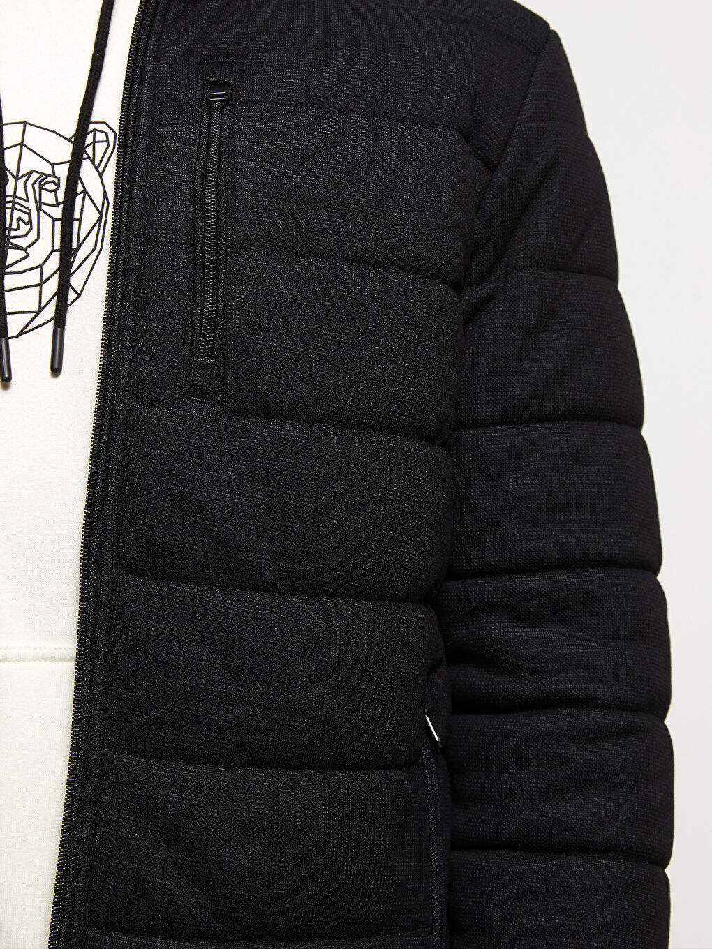 LCW Casual Standard Fit Funnel Neck Men's Puffer Coat -S30339Z8-CVL