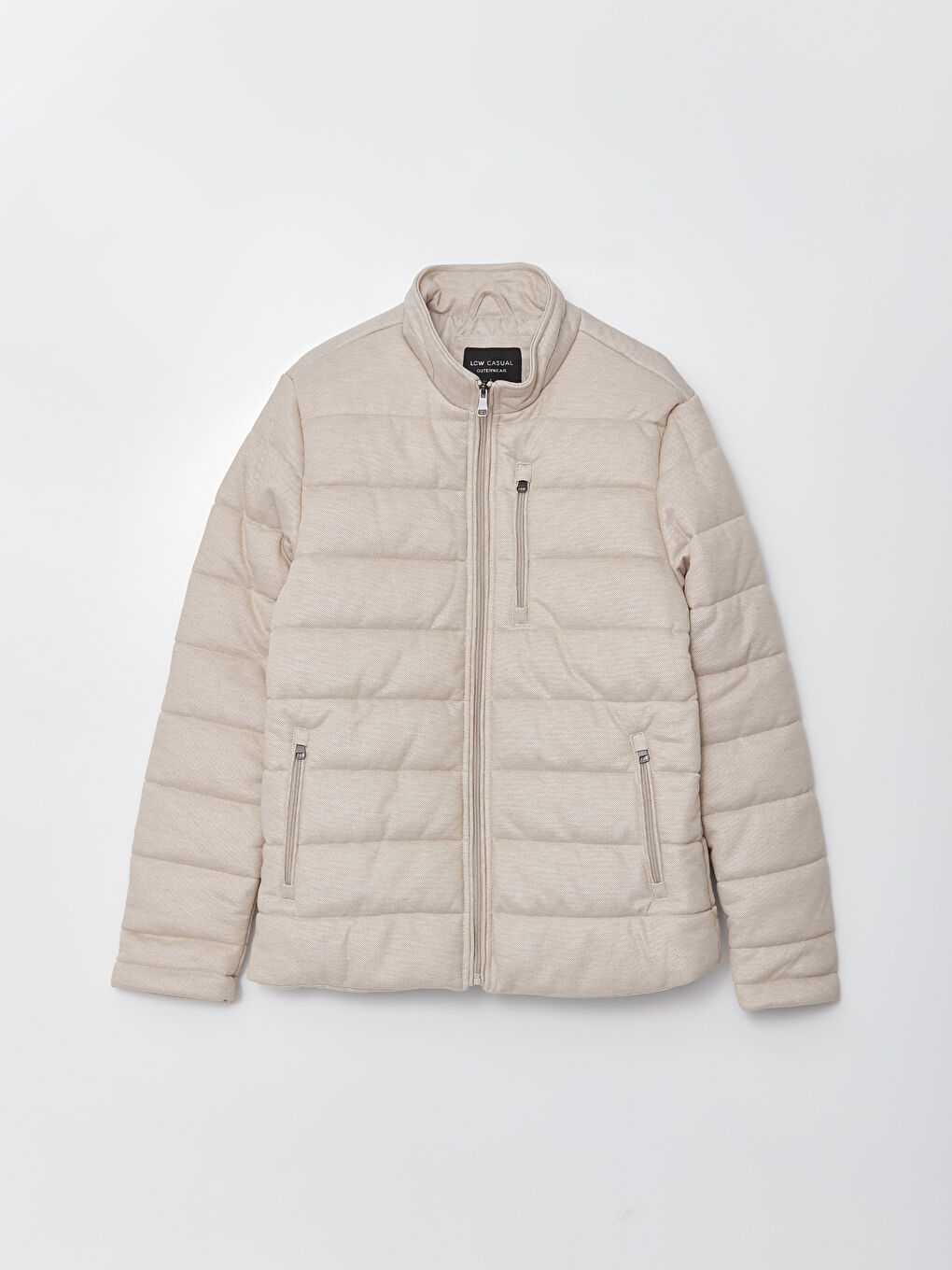 Standard Fit Funnel Neck Men's Puffer Coat -S30339Z8-SPY