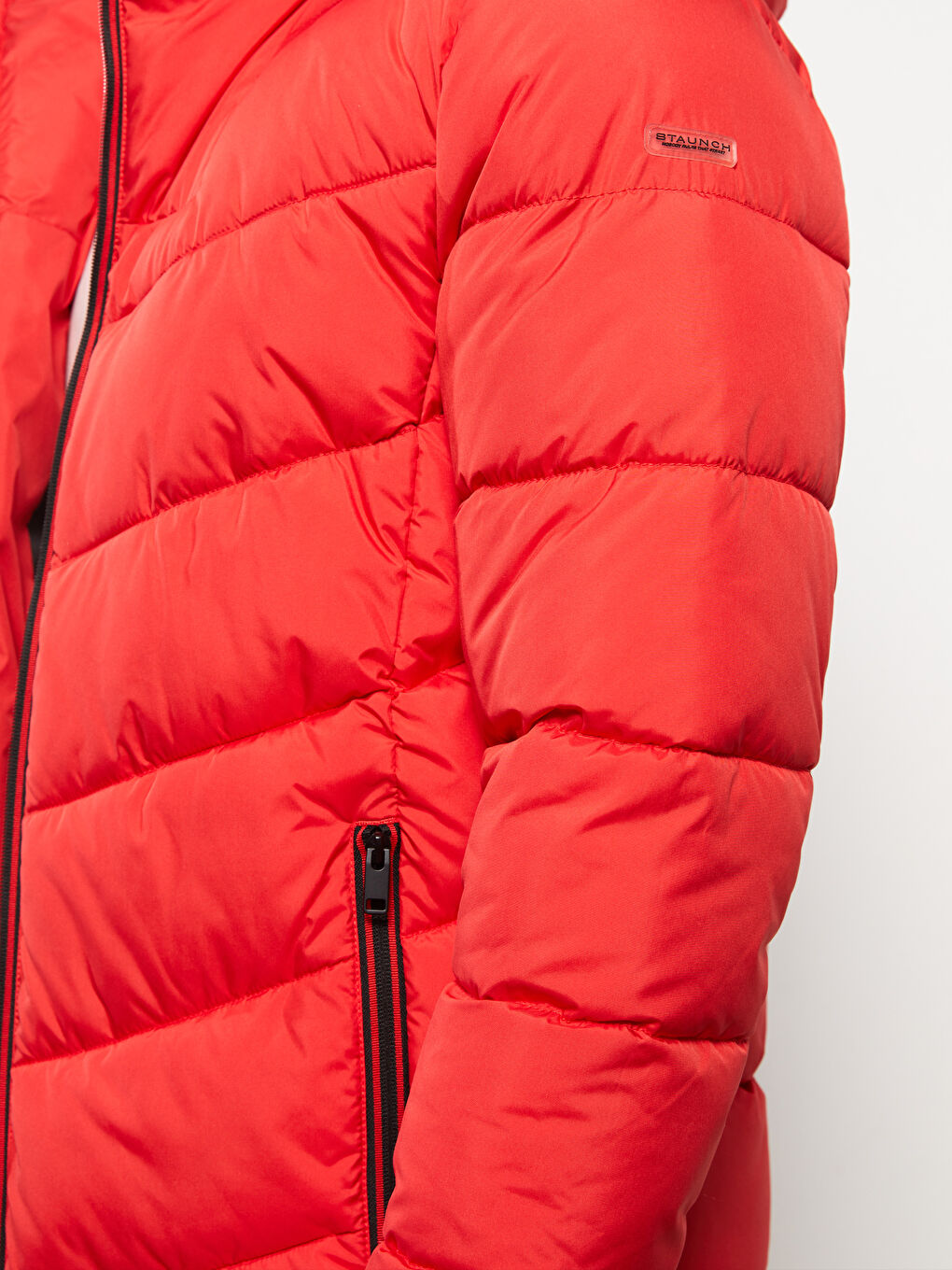 სტანდარტული ჭრა კაპიუშონიანი მამაკაცის დუტის ქურთუკი-4