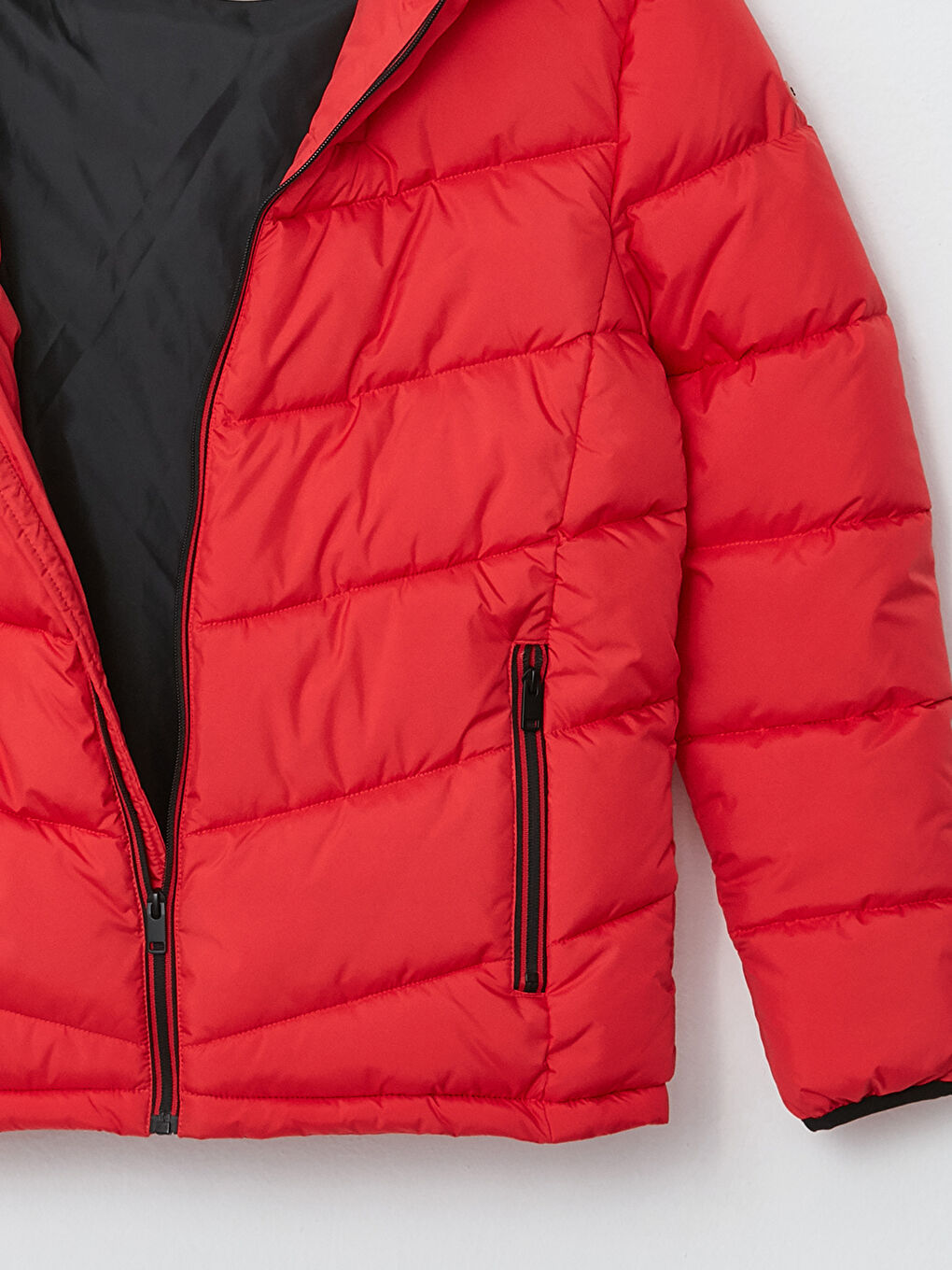 სტანდარტული ჭრა კაპიუშონიანი მამაკაცის დუტის ქურთუკი-9