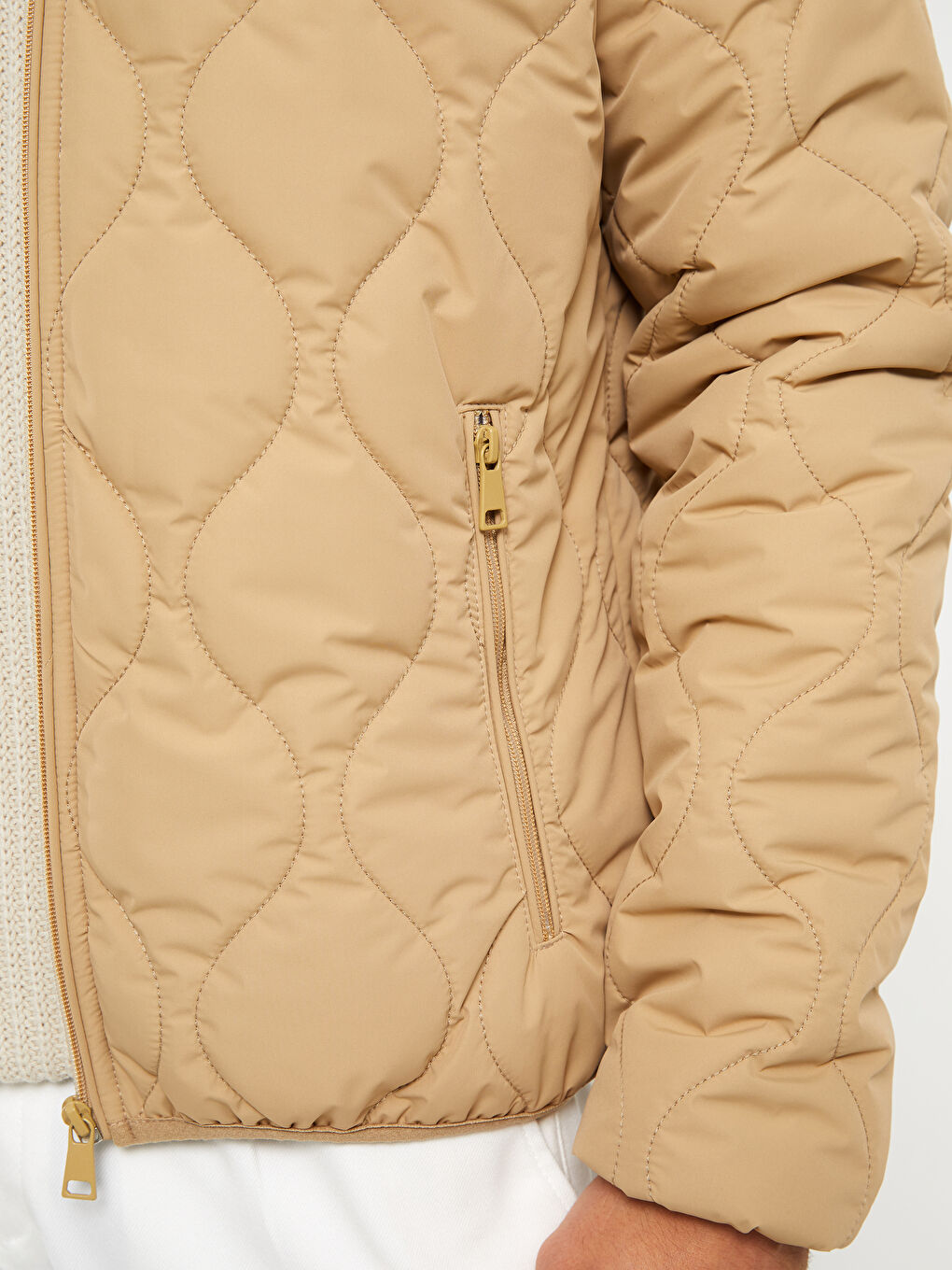 Standard Fit Funnel Neck Men's Puffer Coat-3