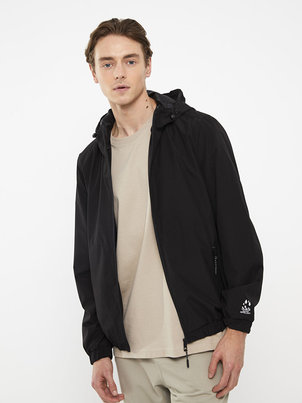 LCW Casual Regular Fit Hooded Men's Raincoat -S30353Z8-CVL