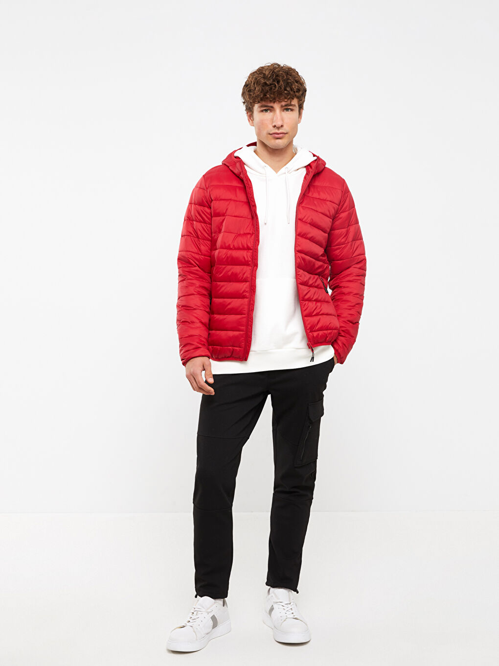 LCW Casual Slim Fit Hooded Men's Puffer Coat -S30360Z8-HKD