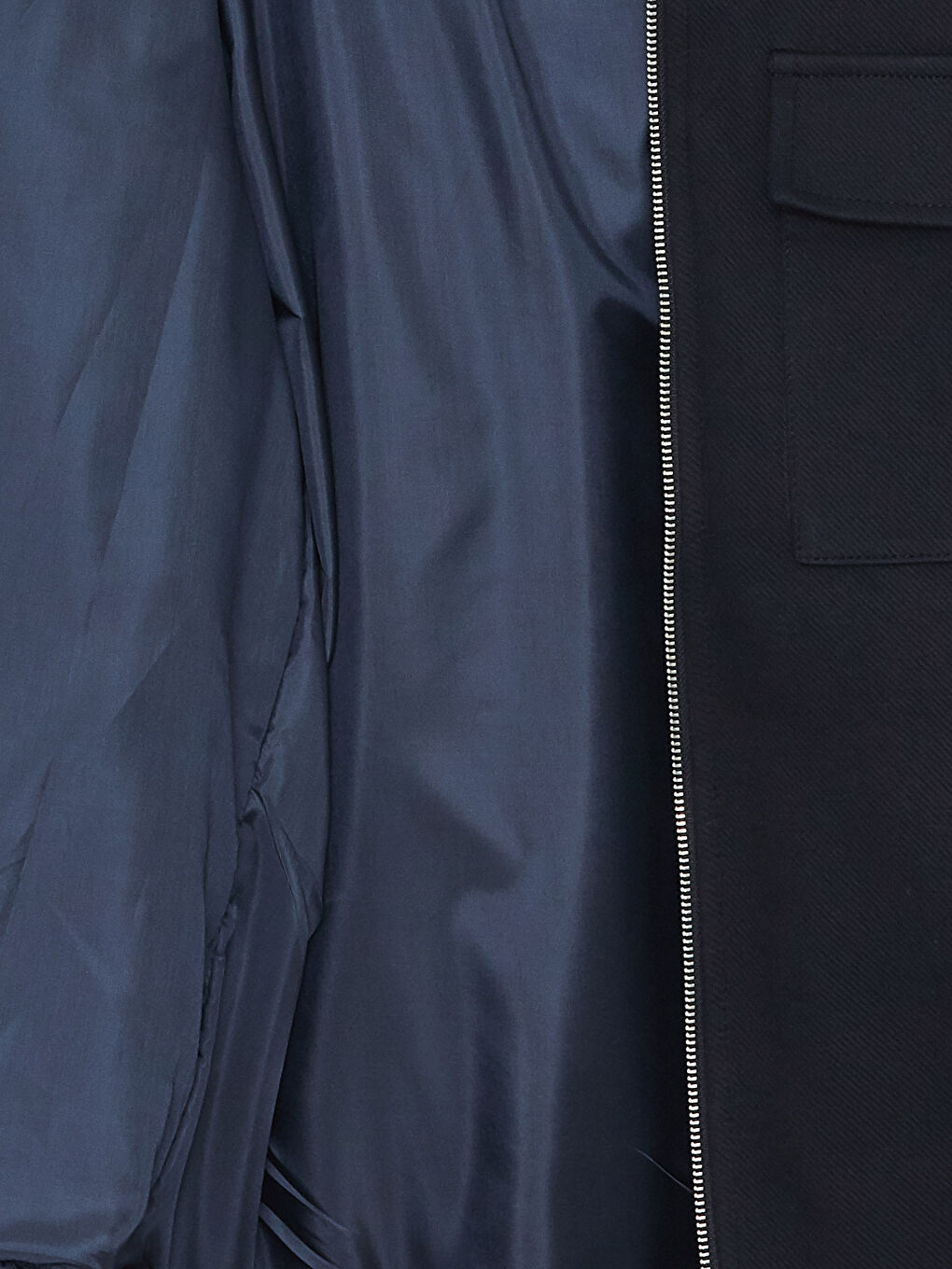 Lacivert Slim Fit Kolej Yaka Erkek Mont-7