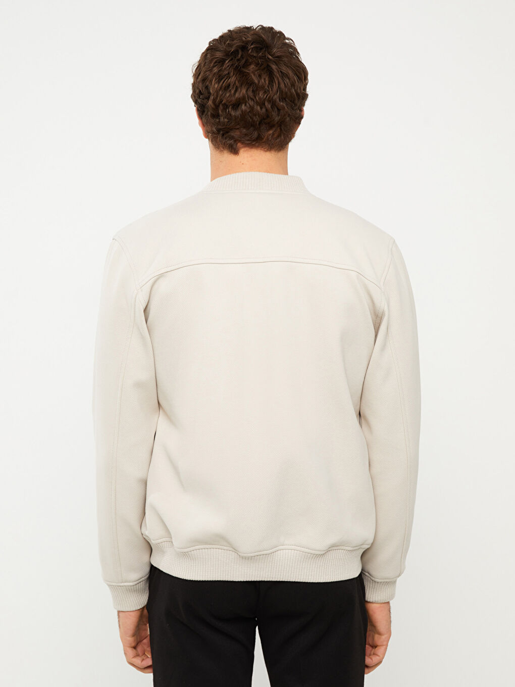 Slim Fit College Collar Men's Coat-4