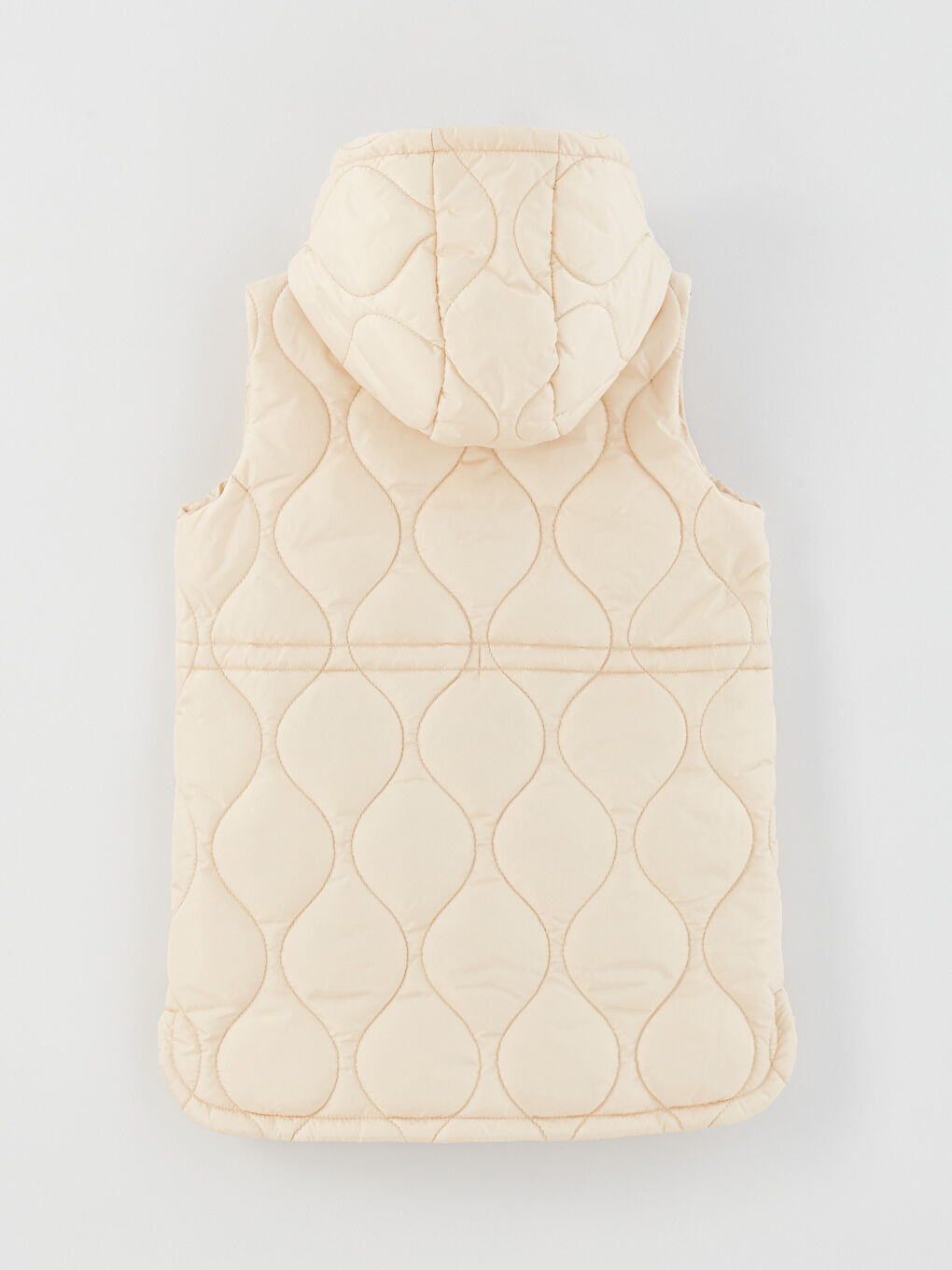 Hooded Patterned Girl's Vest -S30386Z4-FVU