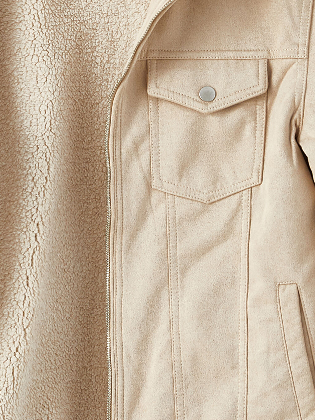 Slim Fit Suede Men's Jacket-6