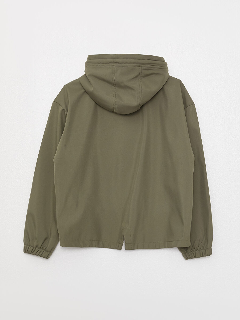 Mit Kapuze Schlichter Oversize Regenmantel für Damen-6