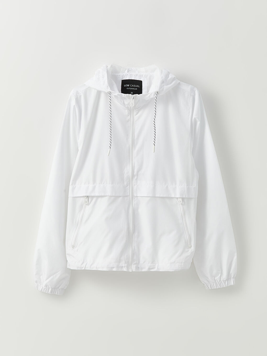 Women's Hooded Plain Raincoat-6