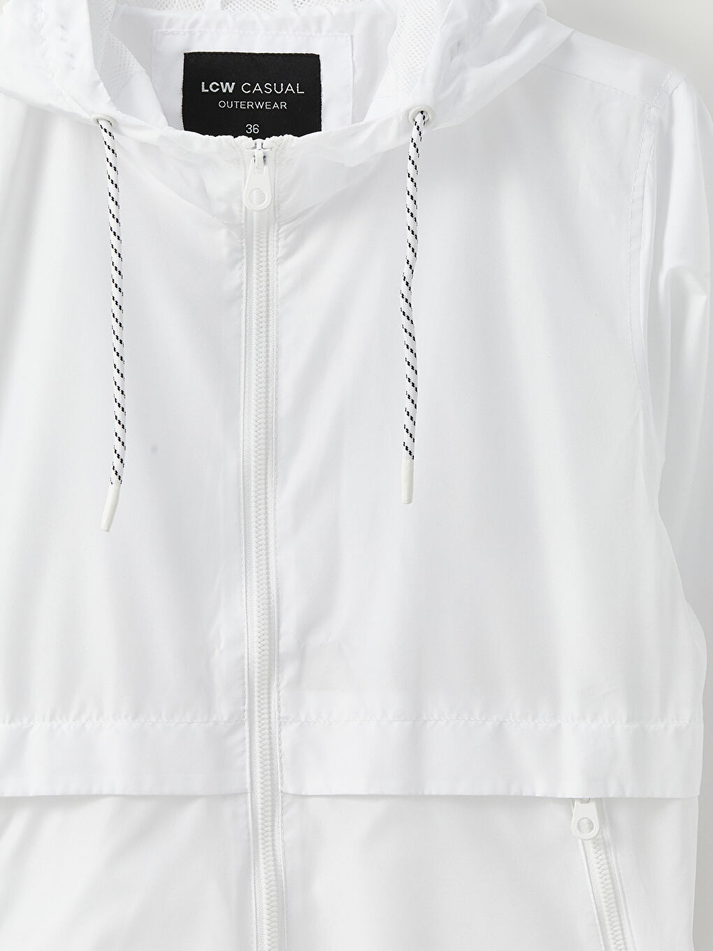 Women's Hooded Plain Raincoat-7