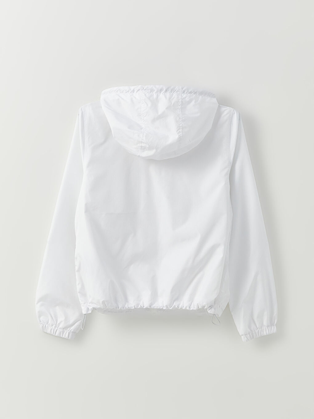 Women's Hooded Plain Raincoat-9