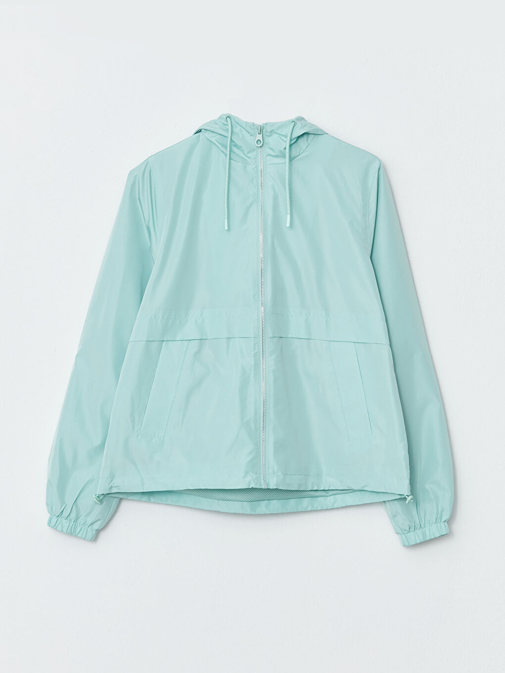 Hooded Regular Long Sleeve Women's Raincoat -S30402Z8-SAH