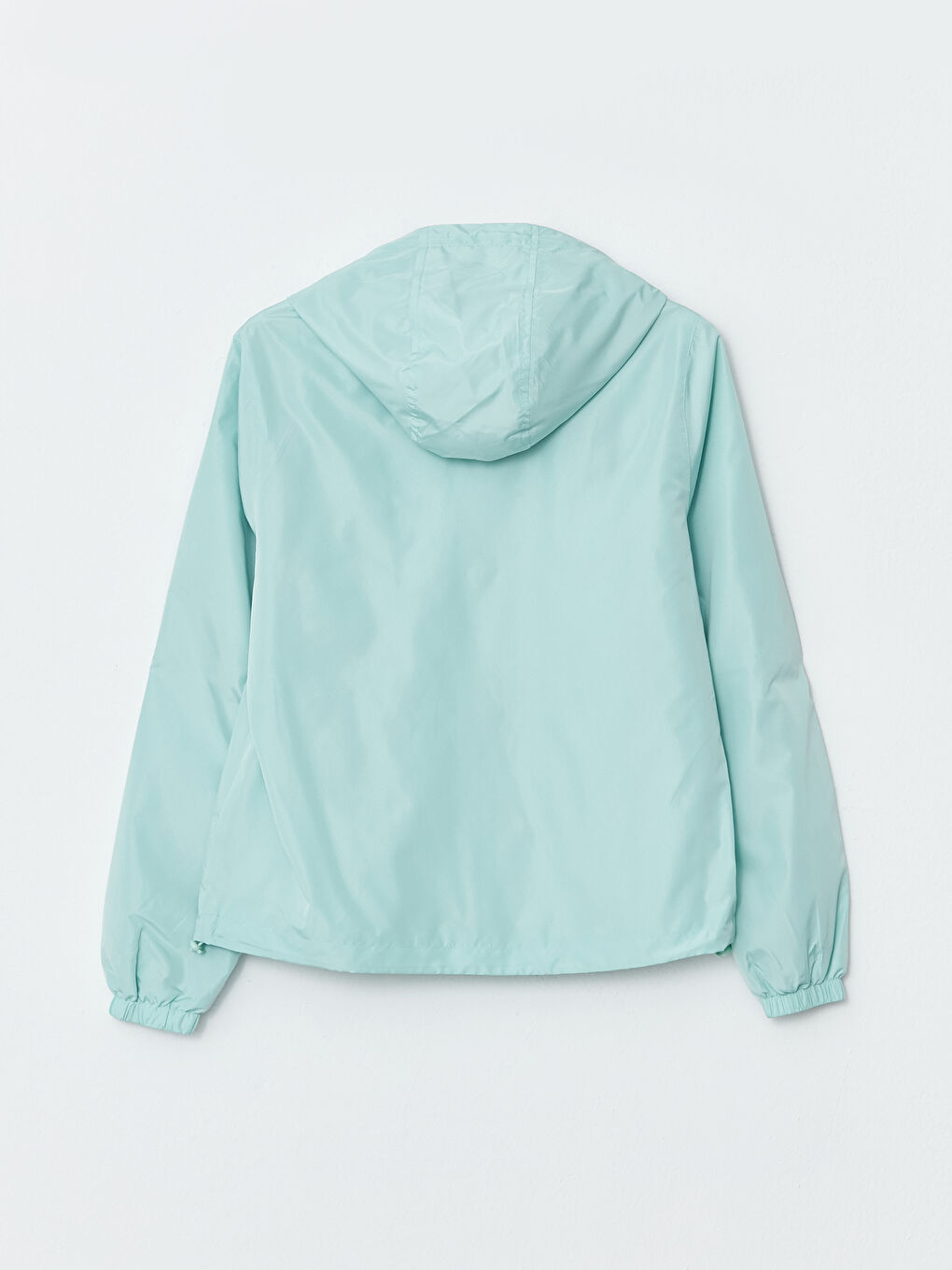 Hooded Regular Long Sleeve Women's Raincoat -S30402Z8-SAH