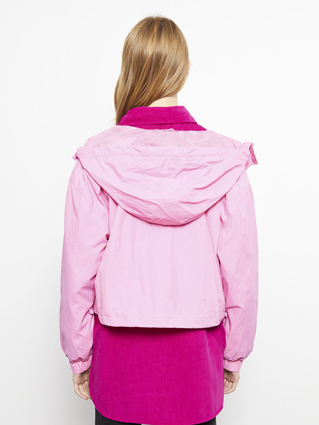 Hooded Printed Long Sleeve Women's Raincoat -S30403Z8-SKC