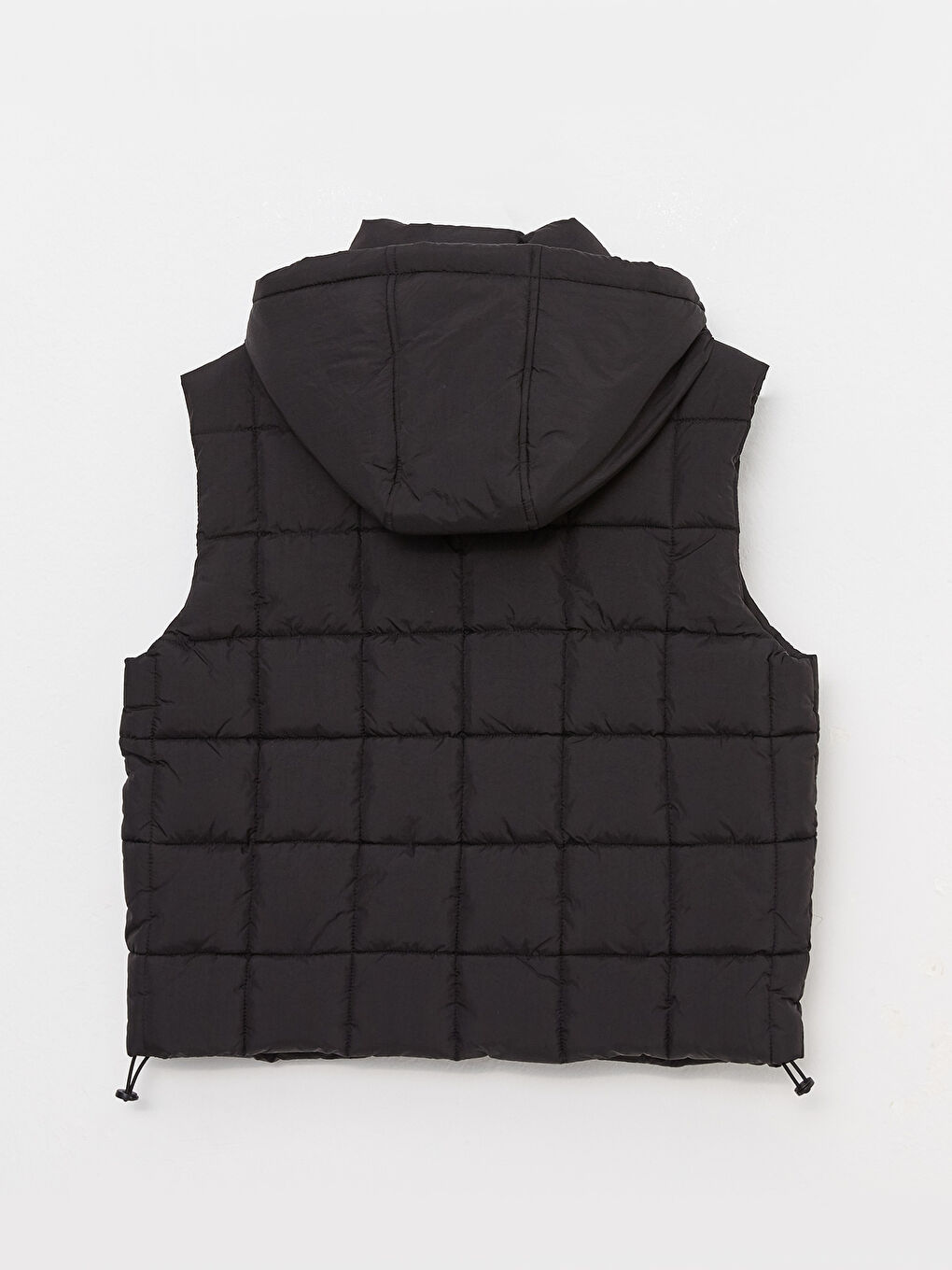 Hooded Patterned Women's Vest -S30408Z8-CVL