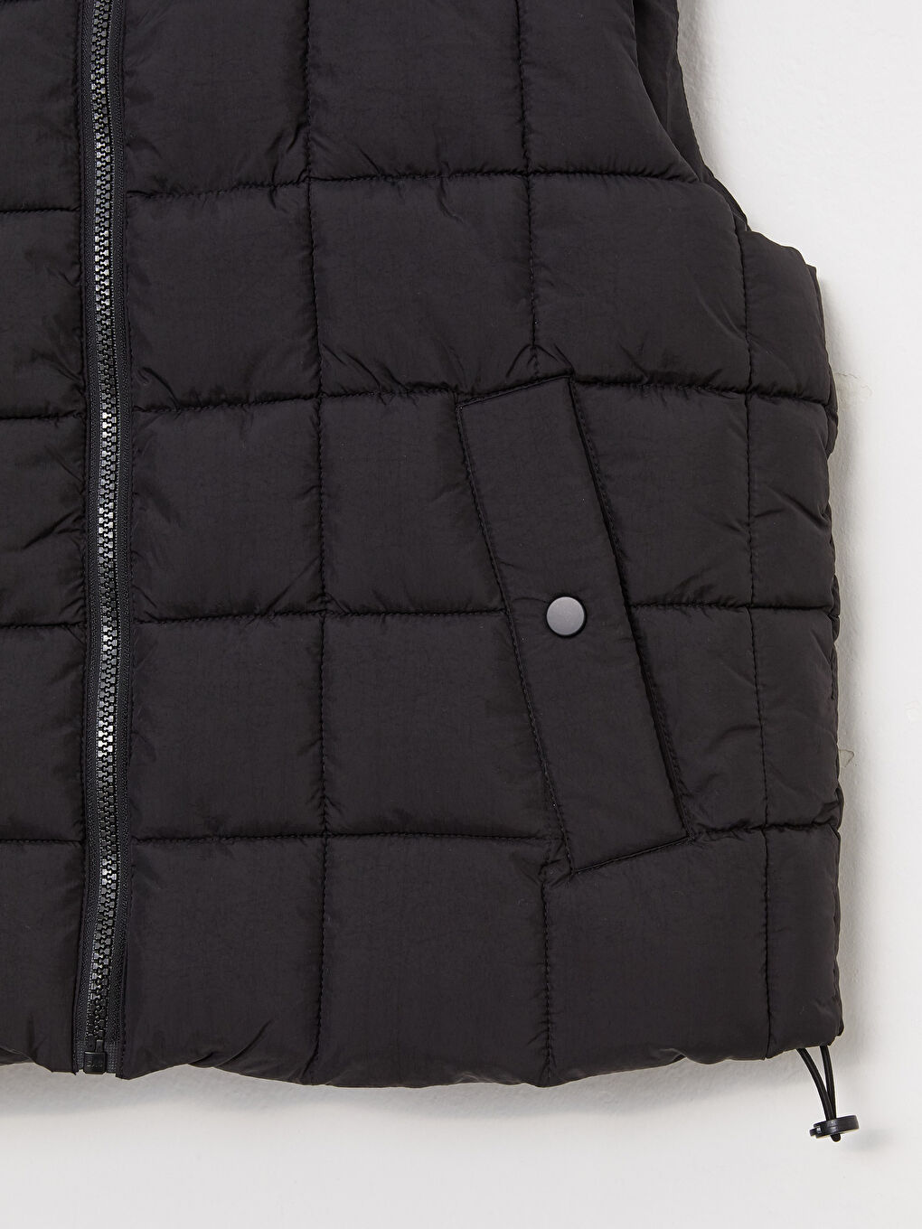Hooded Patterned Women's Vest -S30408Z8-CVL