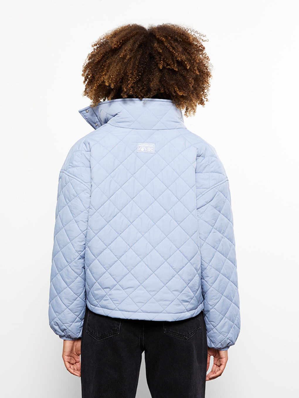 XSIDE Women's Down Jacket With Stand Collar Quilted Pattern Long Sleeve -S30409Z8-SPD