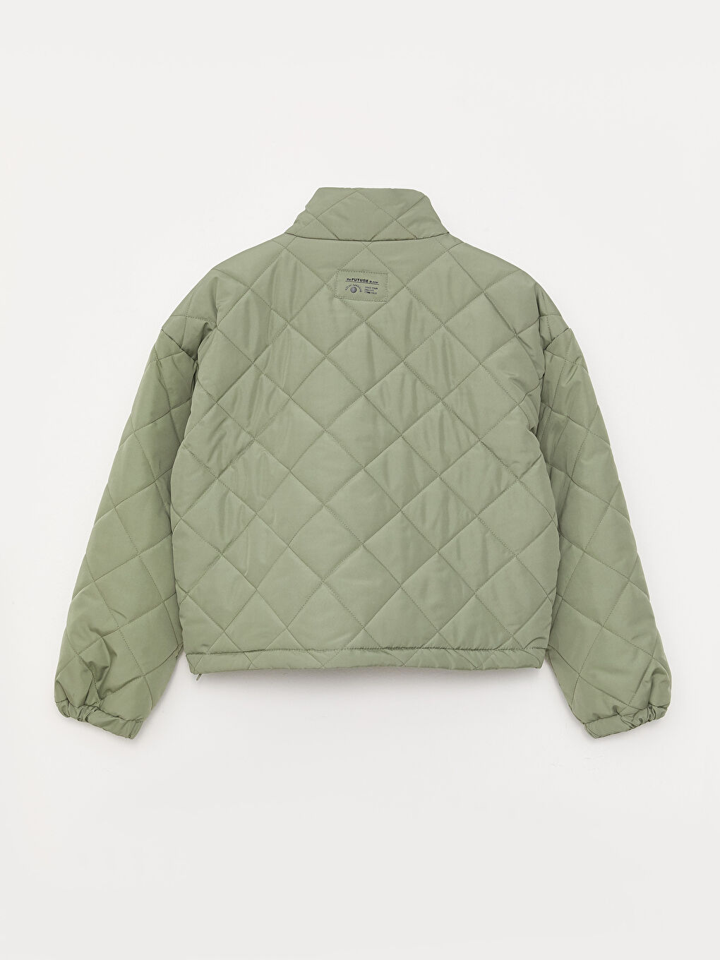 Turtle Neck Quilted Long Sleeve Women's Puffer -S30410Z8-SMG