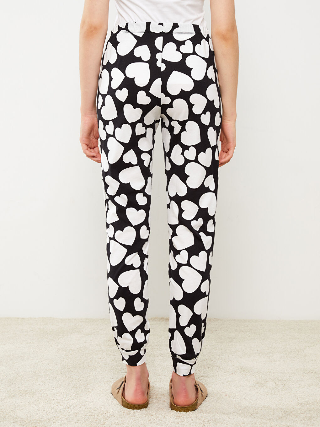 Elasticated Waist Patterned Women's Jogger Pyjama Bottoms -S30427Z8-LQJ