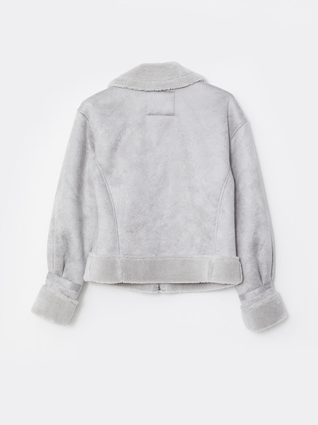 Shirt Collar Long Sleeve Women's Suede Coats-8