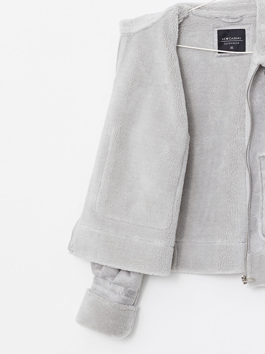 Shirt Collar Long Sleeve Women's Suede Coats-9