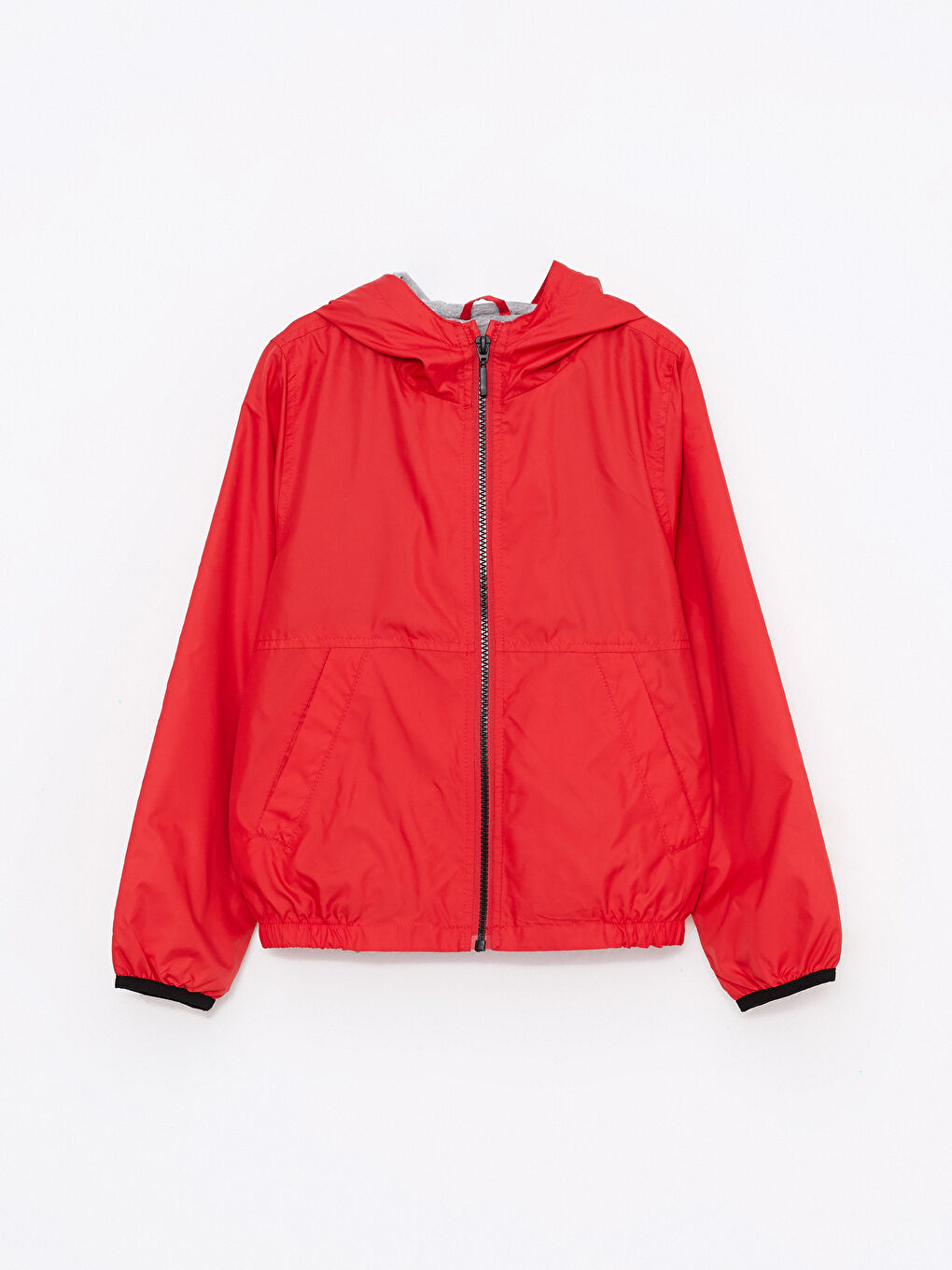 Hooded Basic Boy Raincoat
