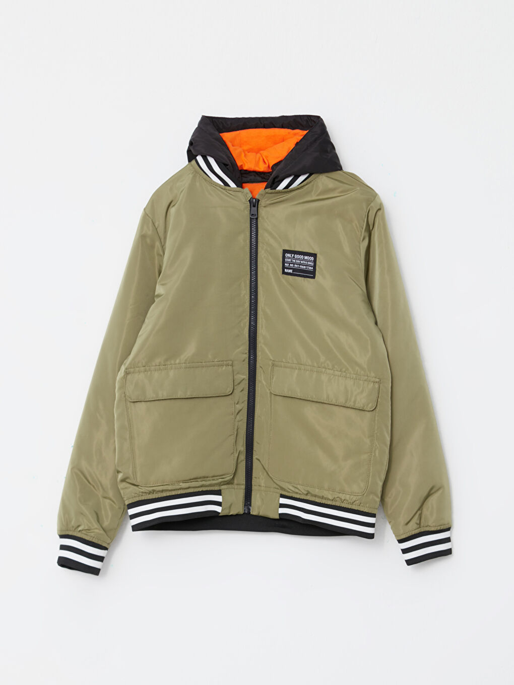 Hooded Printed Boy Coat -S30493Z4-H8M